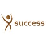 Success Logo with Stickman Icon